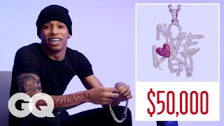 NLE Choppa Shows Off His Insane Jewelry Collection | On the Rocks | GQ