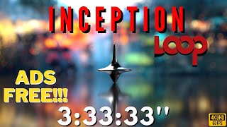 INCEPTION - LOOP MUSIC WITH RAIN - ASMR - FOCUS AND MEDITATION - 3:33:33'' 4K60FPS