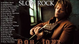 SLOW ROCK 80S 90S - Guns & Roses, Bon Jovi, Def Leppard, Aerosmith, White Lion | NON-STOP PLAYLIST