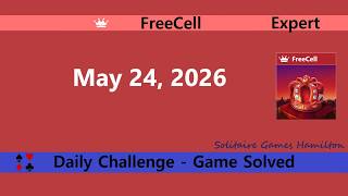 Microsoft Solitaire Collection | FreeCell Expert - May 24, 2026 | Daily Challenges