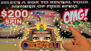 $200 SPIN BONUS ON CLEOPATRA 2!!! CRAZY ROLLERCOASTER OF A SESSION!