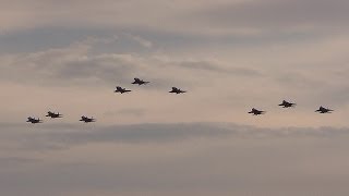 [大編隊オープニングフライト] 新田原基地所属機の航過飛行 新田原基地航空祭