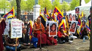 Panchen Lama Gedhun Choekyi Nyima, 🙏💙❤💛🙏, Demonstration and a petition for the Dutch government,