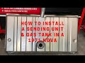 How to install a sending unit and gas tank in a 1971