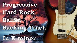 Progressive Hard Rock Ballad Backing Track in E minor