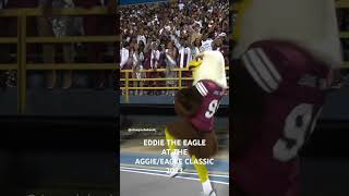 EDDIE THE EAGLE SHOWIN OUT FOR NCCU FANS #cheerleading #aggieeagleclassic #football #footballseason