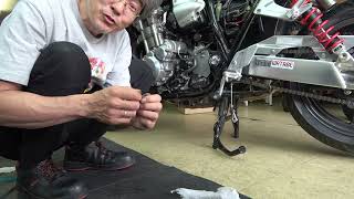 CB1300SB　クラッチフルード交換