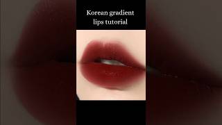 Korean gradient lips tutorial #shorts #aesthetic