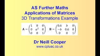 AS Further Maths 3D Transformations Example
