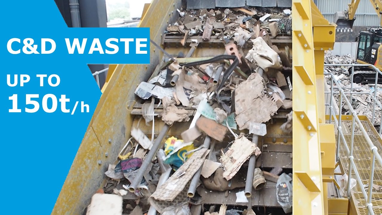 C&D Waste Recycling And Screening - YouTube