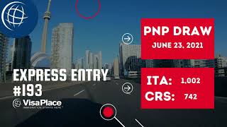 Express Entry #193: PNP Draw on June 23, 2021