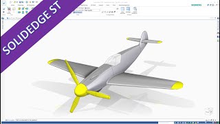 WW-109 Fighter Plane - Part 1 - SolidEdge 2020 Training - Surfaces