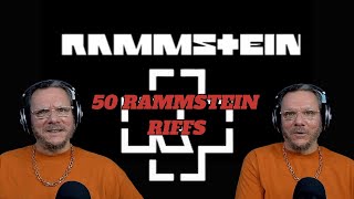 50 RAMMSTEIN RIFFS | First Time Reacting To.  What a collection!