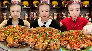 ASMR CHINESE EATING DELICIOUS FOOD 짧은 시간에 많은 양의 음식을 먹는 중국의 현재 먹방 영상 CHINESE MUKBANG