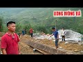 Hoàn thiện móng đá nhà Gia đình 9 người, gấp rút làm sắt kịp đổ giằng