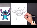 how to draw stitch tutorial easy