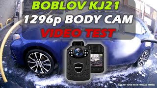 Boblov KJ21 1296p Body Cam Video Test - Car Wash (21423)