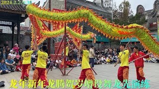 龍年吉祥精彩的龍獅表演佛山祖廟黃飛鴻紀念館