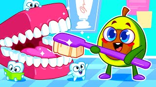 Where Are My Teeth? 🦷 Avocado Baby Can't find his Baby Teeth || Cartoon by Pit & Penny Stories 🥑💖