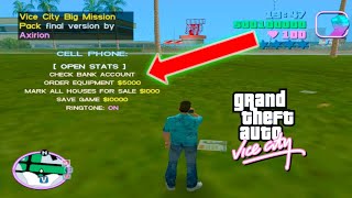 How to use inventory in GTA Vice City big mission pack mod ￨How to get weapons and health cheats