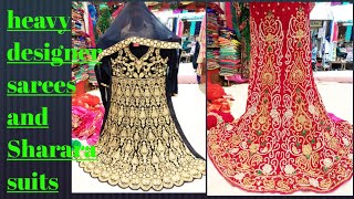 HYDERABAD Heavy designer sarees and shararas designer long frocks