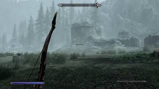 Skyrim - The Luckiest Dragonbone Bow Hit Ever