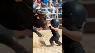 Bull and kid #bull #kidsvideo