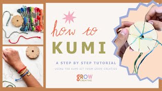 START HERE! How to Make a Kumihimo Bracelet w/ the Kumi Wheel Step by Step Tutorial Crafts for Kids