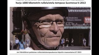 1050 kilometrin Hyväntekeväisyys rullaluisteluni V.2013 videokuvaus kokonaisena.