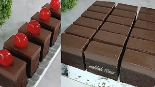 CAKE COKLAT KETAGIH YANG BIKIN NAGIH‼️NO MIXER, NO OVEN, NO GELATIN