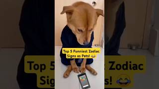 Top 5 Funniest Zodiac Signs as Pets! ♍🎉😂#zodiac #shorts