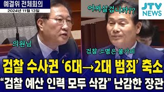 검찰 수사권 '6대 → 2대 범죄' 축소... \