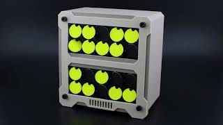 BINARY Code - Flip Dot Clock