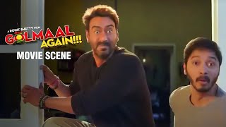 Gopal's heroic moment: Fighting the darkness in "Golmaal Again Movie Scene
