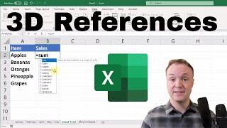 How to QUICKLY Use 3D Formulas in Excel