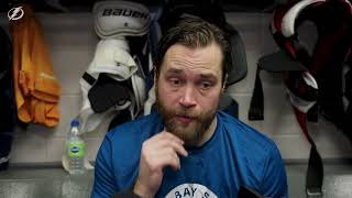 Victor Hedman | Postgame at Montreal Canadiens