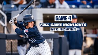 BYU Baseball vs Fresno State || Game 4 || FULL GAME HIGHLIGHTS