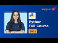 Python Full Course 2026 | Python For Beginners | Python Basics For Beginners 2026 | Simplilearn