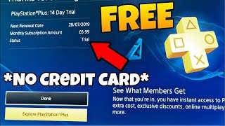 How to get FREE Playstation Plus (14 Days Free) without credit card
