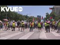 At least 1 detained as pro-Palestine rally moves forward at Texas Capitol