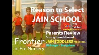 Jain Toddlers Girinagar | Best Innovative \u0026 Intervention Preschool Award