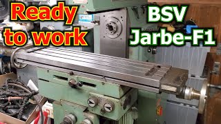 Milling Machine Restoration: BSV Jarbe-F1 Surface Fully Refinished