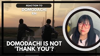 #bts #rm DOMODACHI MV MAY NOT MEAN WHAT PEOPLE THINK | RM DOMODACHI #mvreaction