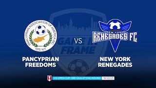 Highlights: Pancyprian Freedoms vs NY Renegades | US Open Cup: 3rd Qualifying Round | 10.22.23