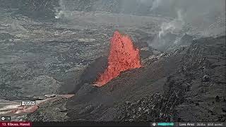 Feb 11, 2025: Moment Kilauea Eruption Resumes on the Big Island of Hawaii