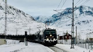 🚂❄️🗻  ABOVE THE POLAR CIRCLE - Train Driver's View (Narvik-Pitkäjärvi)