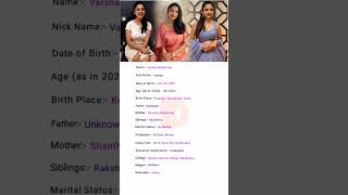 Beautiful Actress Varsha Bollamma (2024) Biography #shorts #shortvideo #youtubeshorts