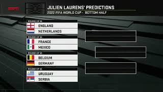 Bias?! Julien Laurens has France winning in his World Cup bracket | ESPN FC