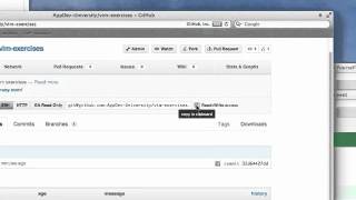 Clone the vim exercises git repo