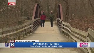 Kenny discovers lots of winter fun in the Cuyahoga Valley National Park